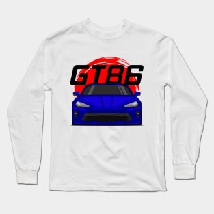 Front Blue GT86 MK1 Resty JDM Long Sleeve T-Shirt